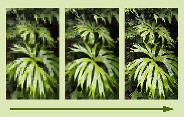 當照片的像素越多，影像越細緻清晰。如同測站點越多，偵測資料越準確